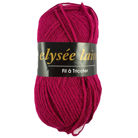 Fil à tricoter elysée 50g - framboise n°103