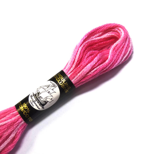 Échevette mouliné 100% coton - rose n°2401 - prix par pièce
