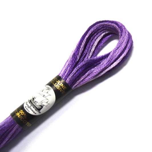 Échevette mouliné 100% coton - violet n°2405 - prix par pièce