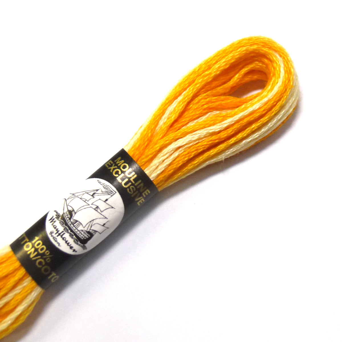Échevette mouliné 100% coton - jaune n°2412 - prix par pièce