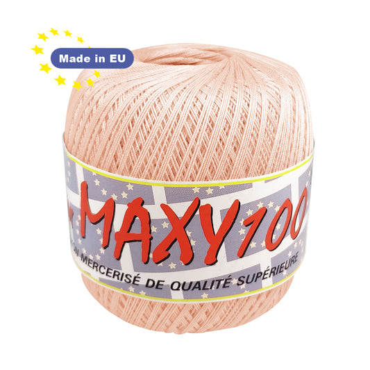 Fil à crocheter MAXY100 100g - saumon n°521