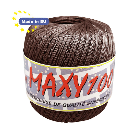 Fil à crocheter MAXY100 100g - marron n°570