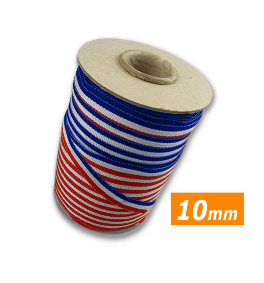 Ruban tricolore France - 10 mm