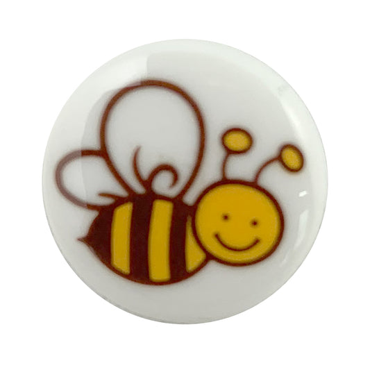 Boutons enfants abeille 14 mm
