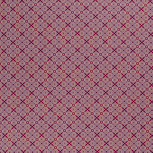 Tissu coton imprimé abstrait rose certifié OEKO-TEX® - Par 50cm