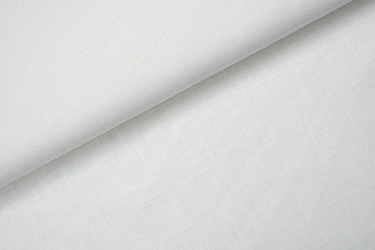 Tissu ramie uni x 50cm - blanc
