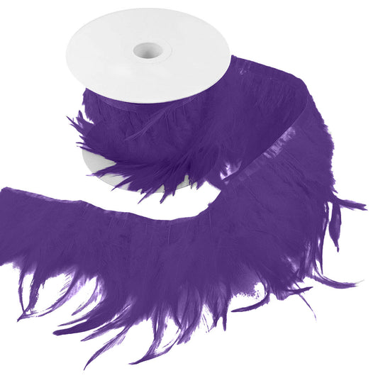 Galon plumes x 50 cm purple
