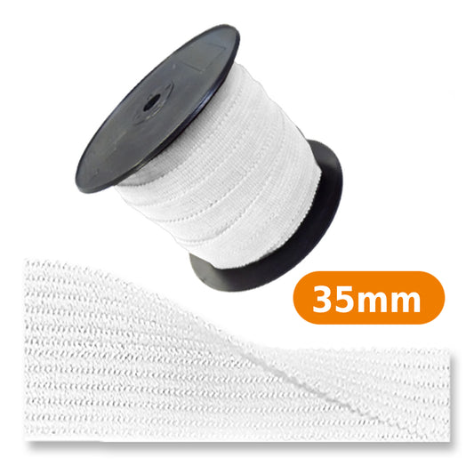 Ganse de laine 35 mm Blanc