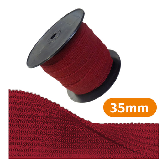 Ganse de laine 35 mm Rouge persan
