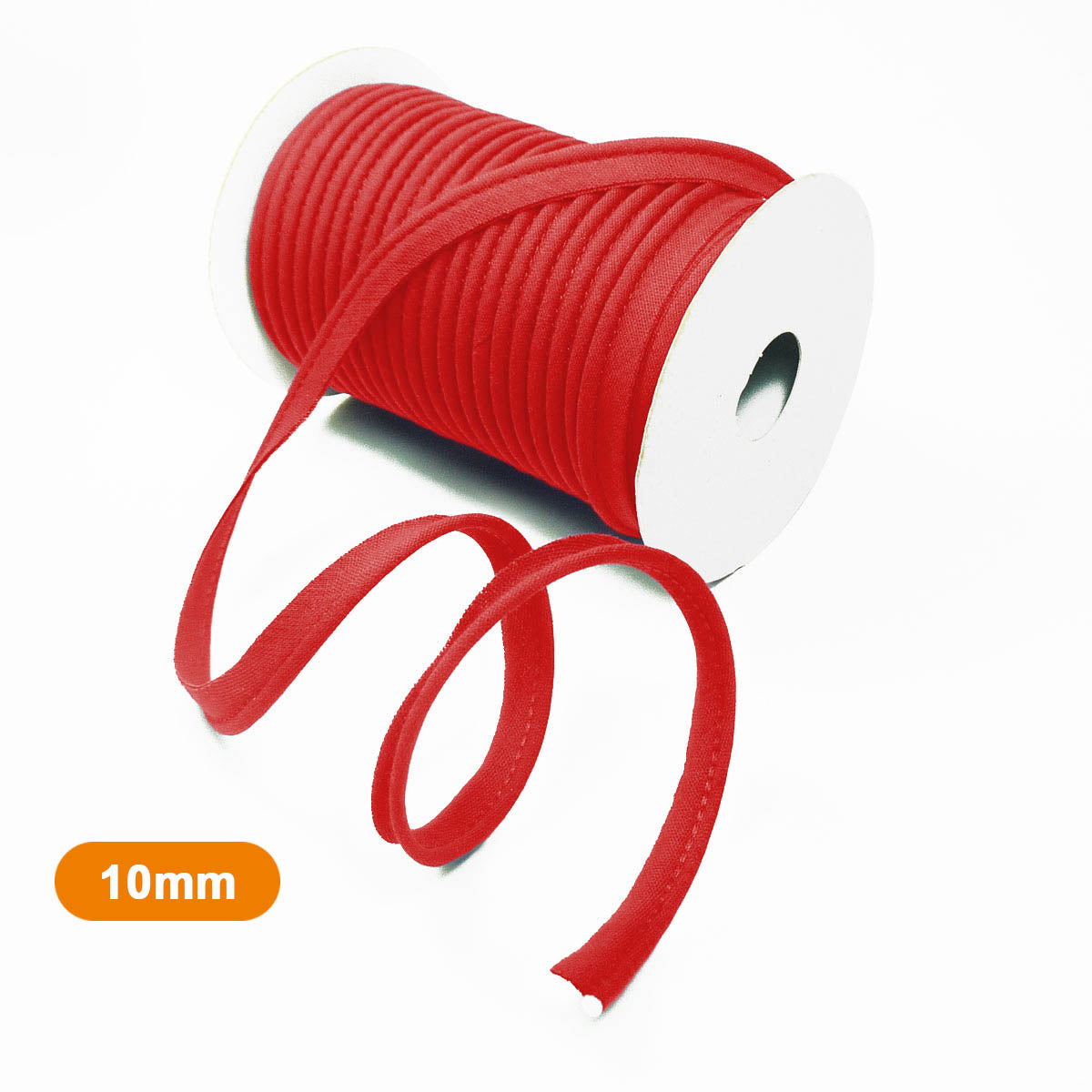 Passepoil poly coton rouge