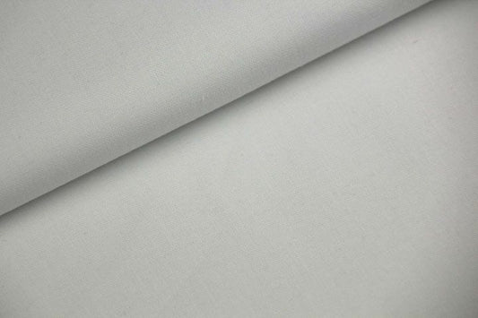 Tissu 100% coton uni certifié Oeko-Tex - blanc x 50cm