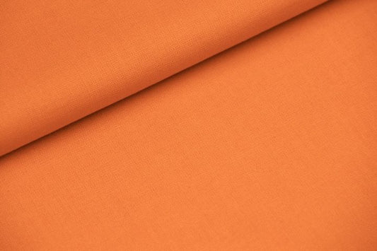 Tissu 100% coton uni certifié Oeko-Tex - orange x 50cm