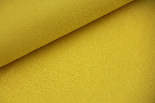 Tissu 100% coton uni certifié Oeko-Tex - jaune x 50cm