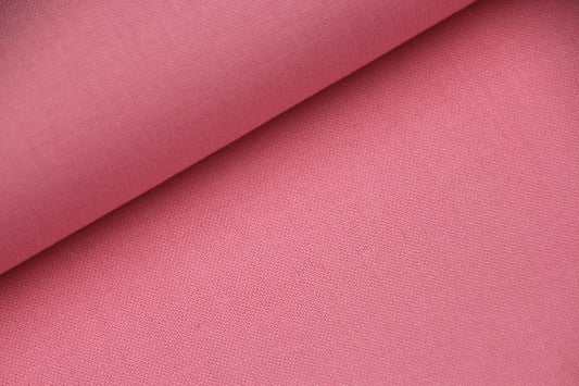 Tissu 100% coton uni certifié Oeko-Tex - rose x 50cm