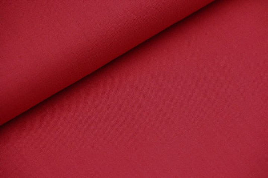 Tissu 100% coton uni certifié Oeko-Tex - rouge x 50cm