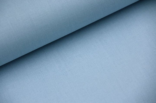 Tissu 100% coton uni certifié Oeko-Tex - bleu glace x 50cm
