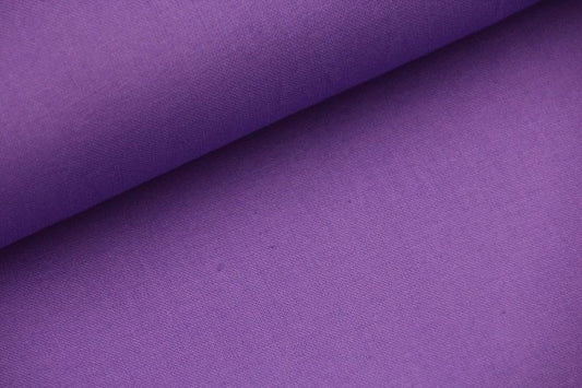 Tissu 100% coton uni certifié Oeko-Tex - violet x 50cm