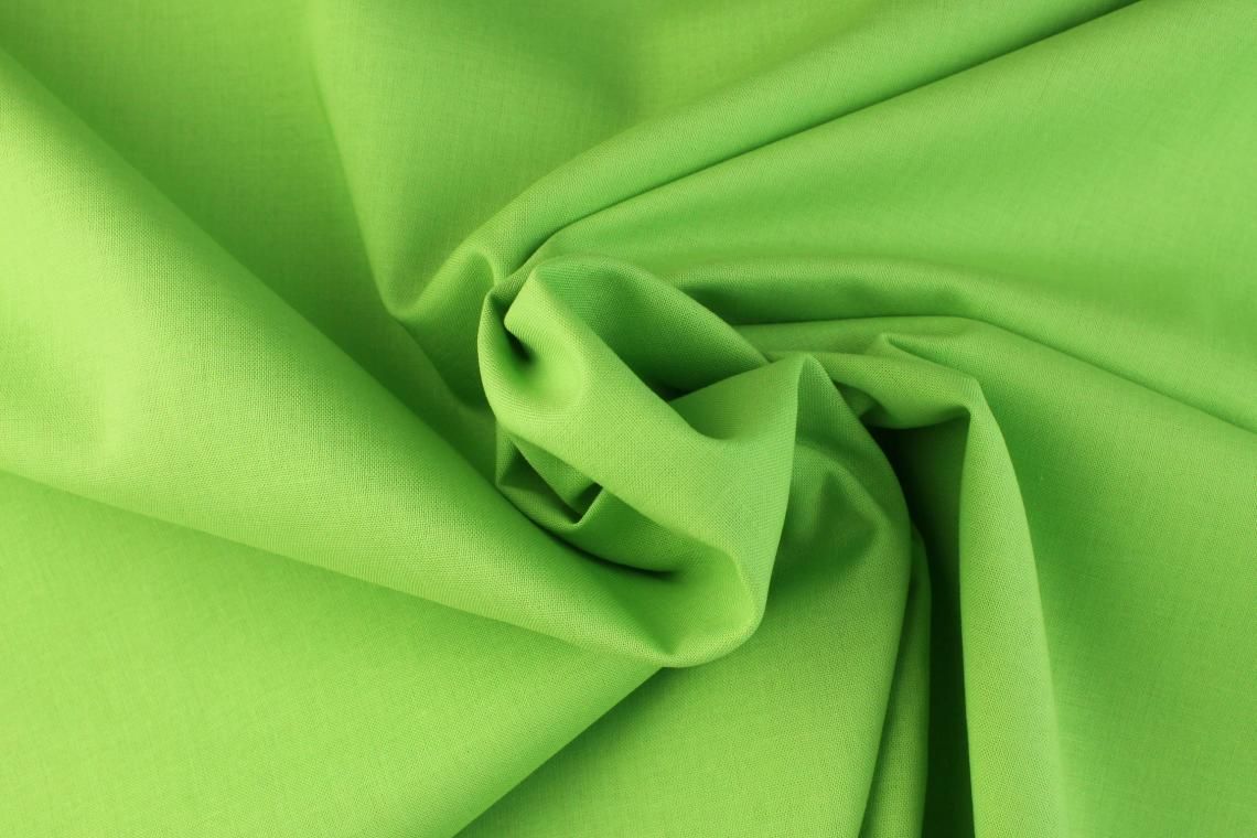 Tissu 100% coton uni certifié Oeko-Tex - vert citron x 50cm
